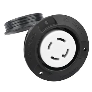 Máy phát điện ổ cắm mặt bích 3-cực 4-dây 30A 125/250V NEMA L14-30R Outlet cho cắm trại Caravan Marine RV