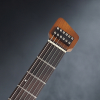 Custom Headless Electric Guitar with Mahogany Body Maple Neck Rosewood Fingerboard 6 Strings-High Quality Solid Wood
