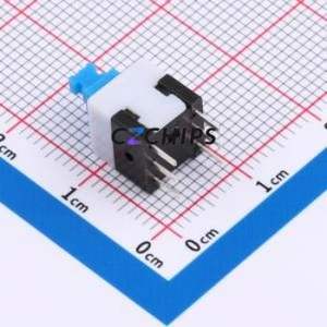 HX 8-8 WS Push Button Switch DIP Switch Double Pole Double Throw No Lock Rectangle Plunger Through Hole - Product Image 2