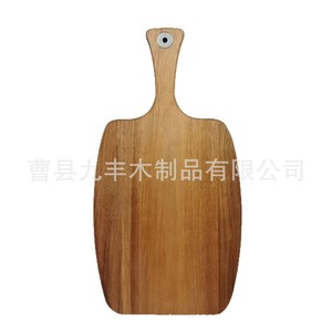 Tabla de cortar rectangular de madera de acacia con asa para cocina, carne, pizza, frutas, pan, verduras. - Product Image 5