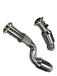 Sistema de Escape de Acero Inoxidable <span class=keywords><strong>Starcar</strong></span> para X3M/X4M, Tubo de Bajada de 1.5mm con Acabado Cepillado para Reequipamiento/Actualización - Product Image 1