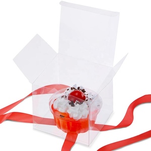 Hộp Quà Tặng Cho Thú Cưng Hộp Đóng Gói Kẹo Macaron Đơn Bằng Nhựa Trong Suốt Cho Đám Cưới, Tiệc Tùng, Em Bé Tắm, Kích Thước 2X2X2 Inch Thực Phẩm OEM - Product Image 5