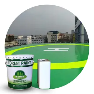 Pintura colorida a prueba de polvo para suelo de hormigón, pintura de poliuretano para exteriores