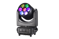 Projecteur à tête mobile LED RGBW étanche IP65 7x60W, contrôle DMX512, angle optique réglable de 4 à 55 degrés pour l'éclairage de scène