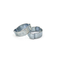 Tuyau de gaz galvanisé fluide fixation flexible feu double oreilles collier de serrage