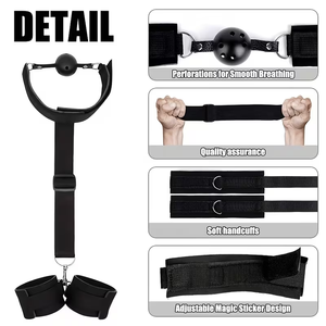 TTFOREST メンズSMボンデージギャグ拘束フルセット-耐久性のある防水大人用セックストイ男性用セックストイボックスフルセット - Product Image 3