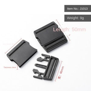 Venta al por mayor Collar para mascotas Hebilla de plástico ajustable rápida Correa de <span class=keywords><strong>1</strong></span> pulgada Hebilla de plástico de liberación rápida duradera negra para bolsa - Product Image 2