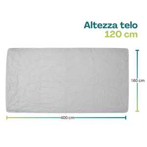 Housse de voiture grise 400x160x120 cm, imperméable, protection extérieure - Product Image 2