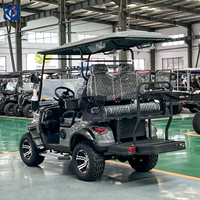 Voiturette de golf électrique tout-terrain CAMP 72V Lithium 4 places, véhicule utilitaire de chasse haute traction pour adultes