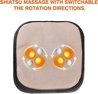 Masseur de pieds chauffant Shiatsu avec housse lavable, appareil de massage électrique pour le dos, les jambes et les pieds, chauffe-pieds massant