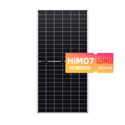 Paneles solares originales Longi Hi-MO 7, módulo fotovoltaico bifacial de 560W, 570W, 580W, 590w, con vidrio dual para sistema de energía solar