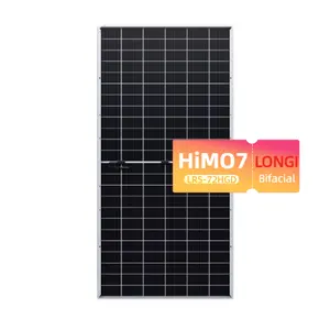 Orijinal Longi hi-mo 7 güneş panelleri 560w 570w 580w 590w Bifacial PV modülü güneş enerjisi sistemi için çift cam ile