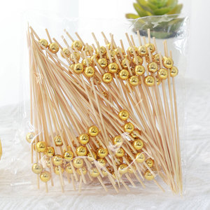Palillos y Brochetas de Bambú Desechables Elegantes - Antiadherentes, Saludables, con Logotipo Personalizado para Fiestas, Aperitivos, Barbacoas y Snacks - Product Image 6