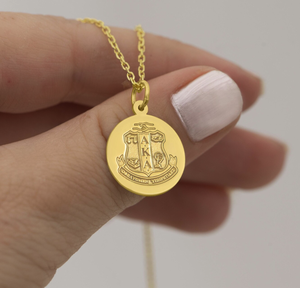 Collier en or 14K AKA Sorority Jewelry Lettres grecques personnalisées - Product Image 4