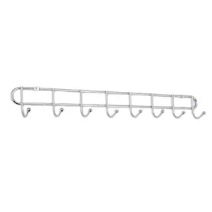 Deurhaken Plank Organizer 8 Kleding Chroom Over De Deur Haken Hanger Over Deur Haak