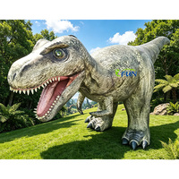 Statue géante gonflable de Tyrannosaurus Rex Dragon de 5 m avec ventilateur intégré, impression numérique, décorations sur le thème du Jurassic pour événements