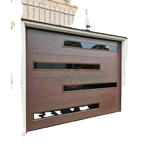 Portes de <span class=keywords><strong>garage</strong></span> sectionnelles modernes à ouverture latérale automatique en acier galvanisé, étanches, pour villas - Product Image 1
