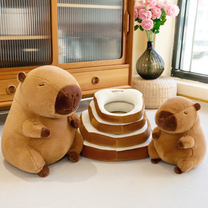 ตุ๊กตาคาปิบาร่ากษัตริย์น่ารักแบบกำหนดเอง ตุ๊กตาหมูนุ่มพิเศษสำหรับเล่นเป็นของเล่นและหมอน ตุ๊กตาคาปิบาร่าน่าเกลียดและตุ๊กตาหนูตะเภาแบบน่าเกลียด - Product Image 5