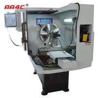 AA4C Machine de Découpe Diamant pour Jantes Alliage, Tour de Réparation de Roues, Tour de Redressage pour Jantes AA-CK6160Q