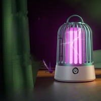 Piège à moustiques rechargeable ultraviolet intérieur/extérieur, grille de sécurité, tueur de mouches, zapper à insectes suspendable, tueurs de moustiques électriques