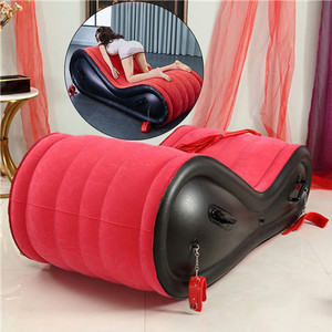 Cama Inflable Multifuncional <span class=keywords><strong>para</strong></span> Viajes, Playa, Sofá, Cama Plegable <span class=keywords><strong>para</strong></span> Dormitorio, Muebles Sexuales, Soporte <span class=keywords><strong>para</strong></span> Posiciones Sexuales, Cama de PVC de Terciopelo - Product Image 2
