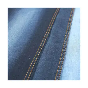 8,6 Unzen blau grau Baumwolle Polyester Spandex hochwertige No Slub Denim Stoff Großhandel