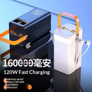 Chargeur Super Rapide 120W 200000mA 160000mA Grande Capacité Diffusion en Direct en Plein Air Énergie Solaire Alimentation Mobile Affichage LED PVC - Product Image 5