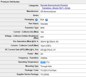 <span class=keywords><strong>Transistor</strong></span> A2222 C6144 A2222 2SA2222 2SC6144 Bipolar <span class=keywords><strong>Transistor</strong></span> PNP, <span class=keywords><strong>NPN</strong></span>, 50V 10A 2W TO-220F IC - Product Image 4