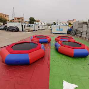 Trampolines acuáticos inflables redondos de calidad comercial para uso comercial y brincolines acuáticos inflables. - Product Image 3