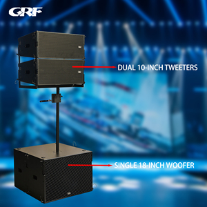 Thụ động 8 ohm âm thanh hệ thống âm thanh kép 10 inch tweeters 500W Dòng mảng Loa 18 inch loa siêu trầm không thấm nước cho các sự kiện ngoài trời - Product Image 2