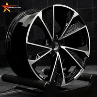 Velg Mobil Desain Baru 17 16 18 19 20 Inch, Velg Mobil Penumpang, Ban Mobil, Velg Mobil Penumpang Cekung, Finishing Hitam