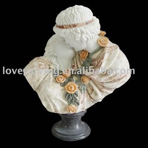 <span class=keywords><strong>Statue</strong></span> de buste de dame voilée vive en <span class=keywords><strong>marbre</strong></span> blanc naturel célèbre - Product Image 4