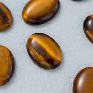 Bán buôn tự nhiên chất lượng cao pha lê thủ công mỹ nghệ Palm đá đánh bóng oval Tiger Eye <span class=keywords><strong>Cabochon</strong></span> cho nhẫn làm - Product Image 2