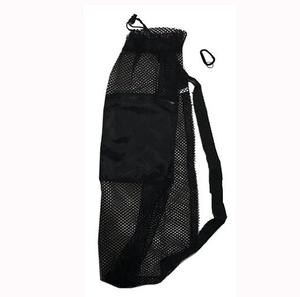 Sac de plongée en maille avec cordon de serrage BSCI, sac de levage pour plongée sous-marine avec poche zippée noire - Product Image 2