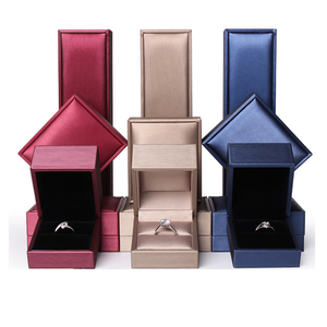 Caja de Embalaje de Joyería de Cuero con Logotipo Personalizado al por Mayor, Caja de Regalo para Anillos, Aretes, Collares, Pulseras y Joyería Hecha a Mano - Product Image 1