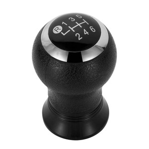 Pomo de palanca de cambios de cuero negro de 5 y 6 velocidades ergonómico para Toyota Corolla RAV4 - Product Image 4