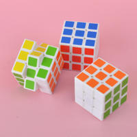 Cube Magique 3x3 Macaron Sans Autocollants, Jouet de Puzzle Rapide pour Enfants, Cadeau Scolaire Populaire et Jouet Anti-Stress Stimulant