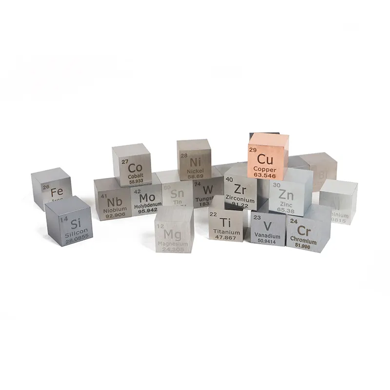 Blok Tungsten W Cube 99.95% murni buatan tangan DIY tampilan kerajinan molibdenum kubus logam