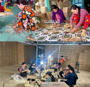 Rond de serviette tissé OEM pour la décoration de table Anneaux de serviette en jacinthe d'eau naturelle faits à la main Porte-serviettes tressé Mariage - Product Image 6