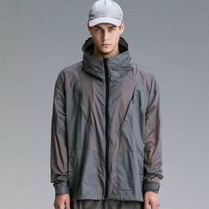 Veste coupe-vent légère 100 % nylon du fabricant, protection UV UPF50+, pliable, en maille, séchage rapide, respirante, anti-UV - Product Image 2