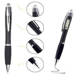 Aangepaste Logo Stylus Pen Voor Touchscreen Apparaten Multifunctionele Capacitieve Pen Met Led Zaklamp 3 In 1 Gereedschap Met Licht - Product Image 3