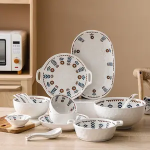 Dinnerware wholesale modern ceramics restaurant household China porcelain dinnerware set