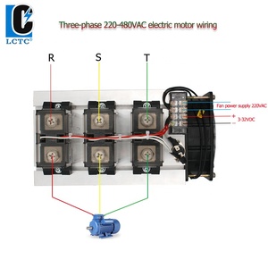 SSR AA 60A 80A 100A 120A 150A 200A 250A 300A 350A 400A AC إلى AC عالية الطاقة SSR الثقيلة تتابع الحالة الصلبة - Product Image 6