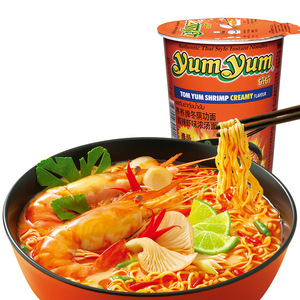 Vente en gros de nouilles instantanées à baril à saveur Thai Tom yum <span class=keywords><strong>goong</strong></span> nouilles de collation de nuit - Product Image 3