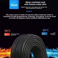 Câble de soudage industriel en cuivre toronné avec isolation en caoutchouc - Câble d'alimentation basse tension 750 KV, tailles 10-50 mm, vente en gros usine