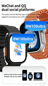 DW100 Ultra Smartwatch SIM-Karte 3+32GB Global Android AMOLED 2,04 Zoll Videoanruf WLAN GPS Youtube S10 Mobilfunk-Edition - Product Image 6