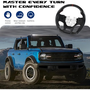 Volante de Fibra de Carbono para Ford Bronco en Forma de D con Cuero Nappa, Volante de Fondo Plano para Ford Bronco 2021-2023 - Product Image 2