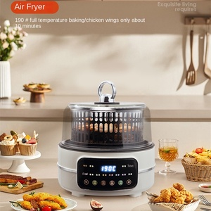 Nuevo diseño 4L olla caliente de Acero Inoxidable Horno freidora de aire 4 en 1 Cocina eléctrica doméstica multifunción para cocinar estofado y freír - Product Image 2