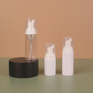 2oz/60ml Plastic Foam Pump Bottle Empty Face Eyelashes Cosmetic Bottle <b>Cleaner</b> Soap Dispenser for Cleaning Foam Bottle - Product Image 5