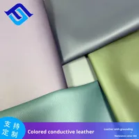 Tapis de mise à la terre en cuir conducteur coloré, tapis de sol terreux en tissu PU, accessoires de résistance de 3e ordre, épaisseur 0,9 mm